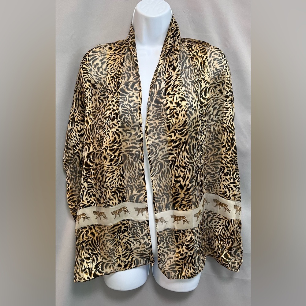 LEOPARD PRINT RECTANGULAR‎ WOMEN'S NECK SCARF